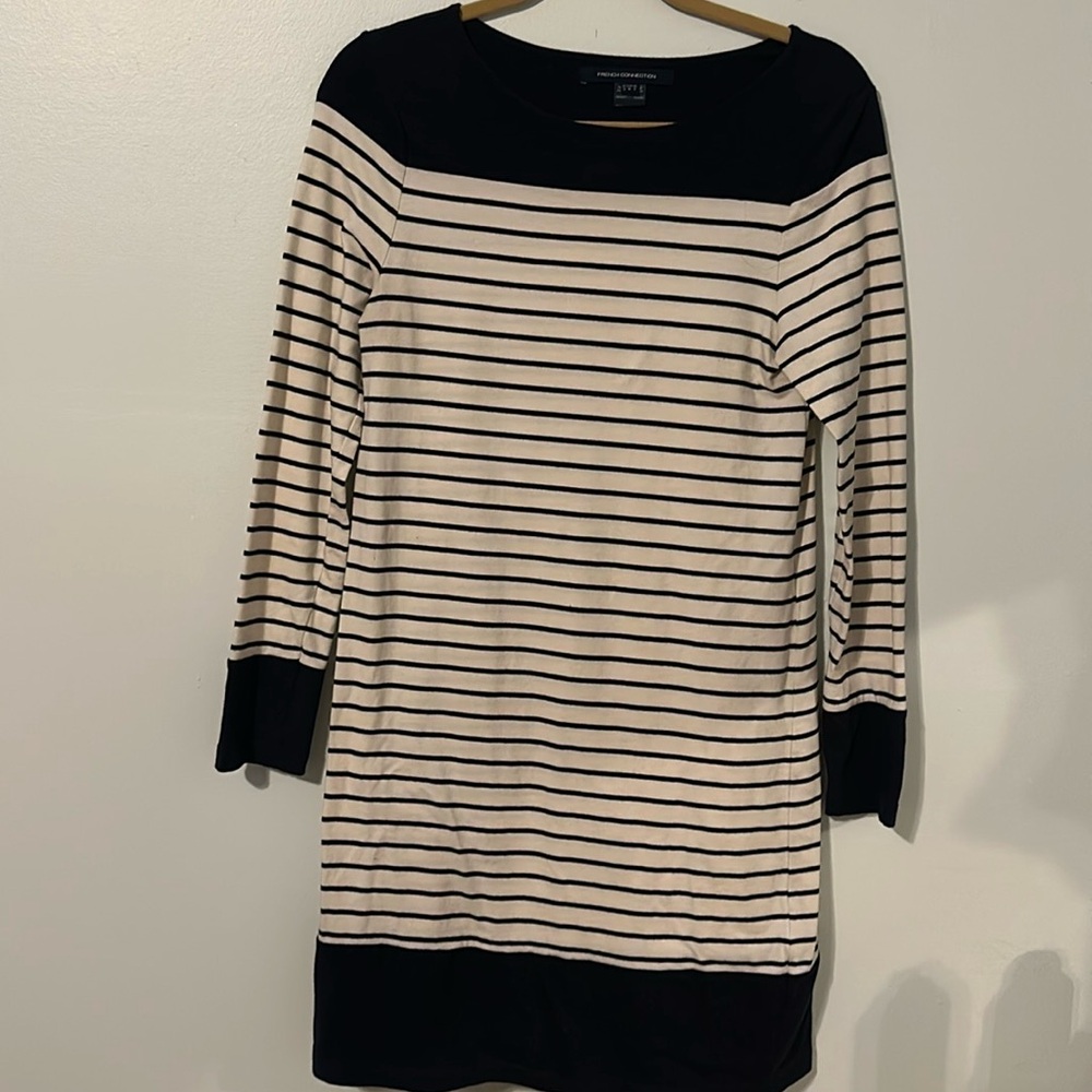 Women’s French Connection navy/cream dress